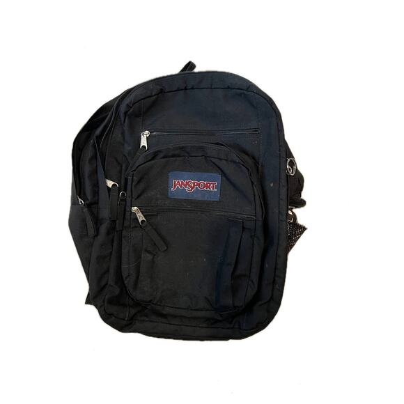 JanSport Big Student 3 Section Black Backpack - Picture 1 of 7